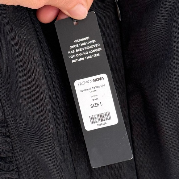 Cocktail Dress - Black, Size Large, New With Tags - Picture 10 of 10